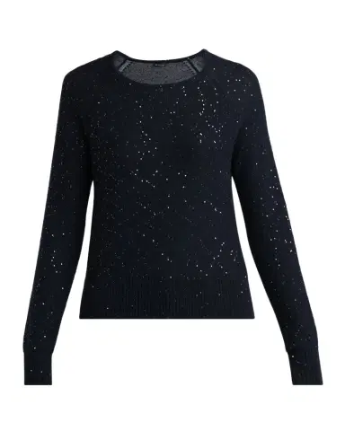 Kiton Shimmering Wool Knit Crewneck Sweater | Thumbnail 1 Kiton Shimmering Wool Knit Crewneck Sweater | Thumbnail 1