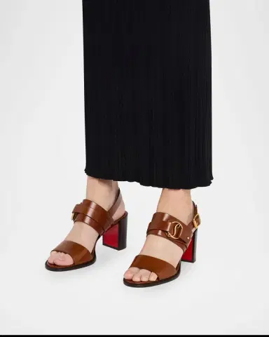 Christian Louboutin 70mm Her in Roma Leather Block-Heel Sandals | Thumbnail 2 Christian Louboutin 70mm Her in Roma Leather Block-Heel Sandals | Thumbnail 2