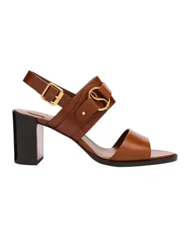 Christian Louboutin 70mm Her in Roma Leather Block-Heel Sandals | Thumbnail 1 Christian Louboutin 70mm Her in Roma Leather Block-Heel Sandals | Thumbnail 1