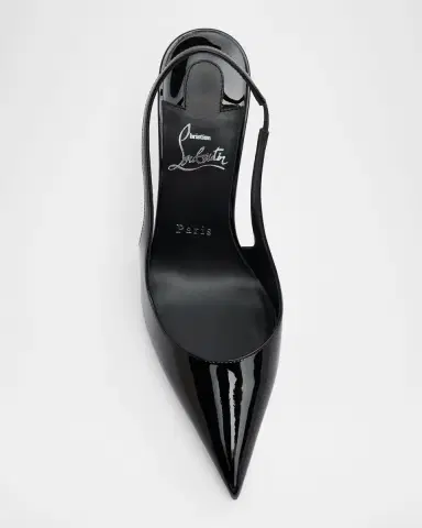 Christian Louboutin 100mm Miss Z Patent Leather Slingback Pumps | Thumbnail 4 Christian Louboutin 100mm Miss Z Patent Leather Slingback Pumps | Thumbnail 4