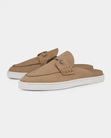 Christian Louboutin Donna Nubuck Leather Boat Shoe Mules | Thumbnail 5 Christian Louboutin Donna Nubuck Leather Boat Shoe Mules | Thumbnail 5