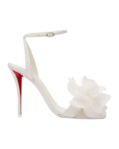 Christian Louboutin 100mm Miss Z Flora Leather Sandals | Thumbnail 1 Christian Louboutin 100mm Miss Z Flora Leather Sandals | Thumbnail 1