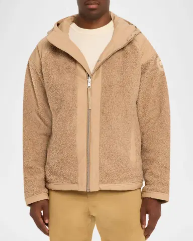 Canada Goose Men's Alberni Reversible Fleece Hooded Bomber Jacket | Thumbnail 4 Canada Goose Men's Alberni Reversible Fleece Hooded Bomber Jacket | Thumbnail 4