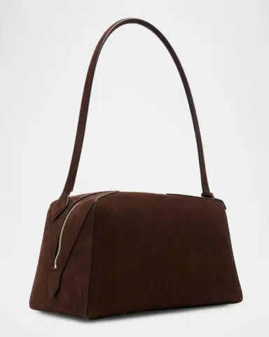 ALAÏA Le Bouledogue Bowling Shoulder Bag in Nubuck Leather | Thumbnail 7 ALAÏA Le Bouledogue Bowling Shoulder Bag in Nubuck Leather | Thumbnail 7