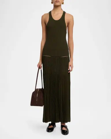 ALAÏA Le Bouledogue Bowling Shoulder Bag in Nubuck Leather | Thumbnail 9 ALAÏA Le Bouledogue Bowling Shoulder Bag in Nubuck Leather | Thumbnail 9