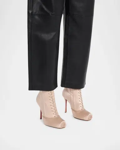Christian Louboutin 100mm Pavlova Satin Booties | Thumbnail 2 Christian Louboutin 100mm Pavlova Satin Booties | Thumbnail 2