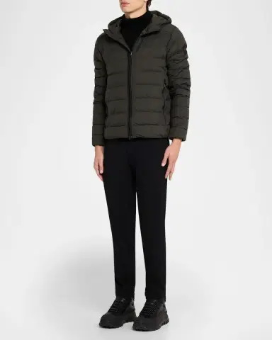 Canada Goose Men's Crofton Packable Quilted Matte Ripstop Hoodie | Thumbnail 2 Canada Goose Men's Crofton Packable Quilted Matte Ripstop Hoodie | Thumbnail 2