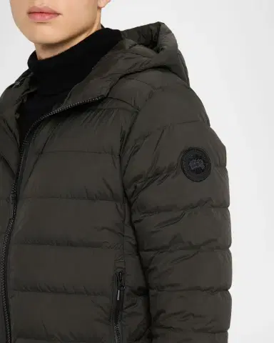 Canada Goose Men's Crofton Packable Quilted Matte Ripstop Hoodie | Thumbnail 5 Canada Goose Men's Crofton Packable Quilted Matte Ripstop Hoodie | Thumbnail 5