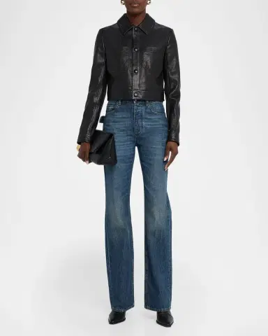 FRAME The Small Leather Jacket | Thumbnail 2 FRAME The Small Leather Jacket | Thumbnail 2