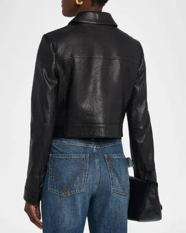 FRAME The Small Leather Jacket | Thumbnail 3 FRAME The Small Leather Jacket | Thumbnail 3