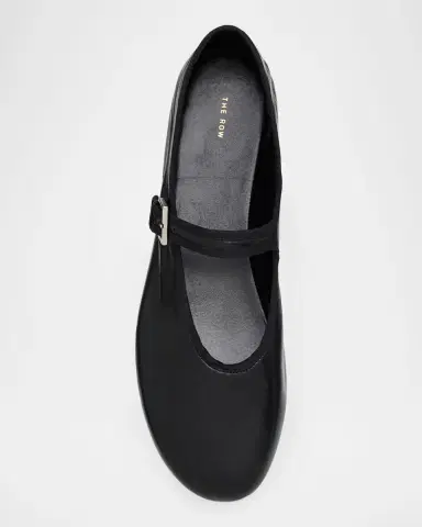 The Row Boheme Leather Mary Jane Ballerina Flats | Thumbnail 4 The Row Boheme Leather Mary Jane Ballerina Flats | Thumbnail 4