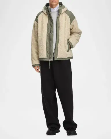 Canada Goose Men 's Alberni Reversible Fleece Hooded Bomber Jacket | Thumbnail 2 Canada Goose Men 's Alberni Reversible Fleece Hooded Bomber Jacket | Thumbnail 2