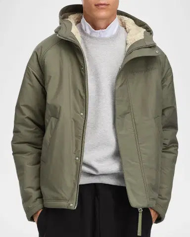 Canada Goose Men 's Alberni Reversible Fleece Hooded Bomber Jacket | Thumbnail 7 Canada Goose Men 's Alberni Reversible Fleece Hooded Bomber Jacket | Thumbnail 7
