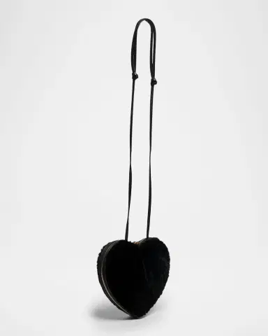 Alaïa Le Coeur Crossbody Bag in Shearling | Thumbnail 3 Alaïa Le Coeur Crossbody Bag in Shearling | Thumbnail 3