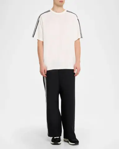 Y-3 Men's 3-Stripes Loose-Fit Raglan T-Shirt | Thumbnail 2 Y-3 Men's 3-Stripes Loose-Fit Raglan T-Shirt | Thumbnail 2