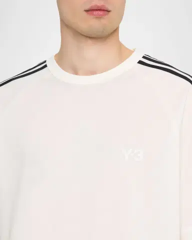 Y-3 Men's 3-Stripes Loose-Fit Raglan T-Shirt | Thumbnail 5 Y-3 Men's 3-Stripes Loose-Fit Raglan T-Shirt | Thumbnail 5