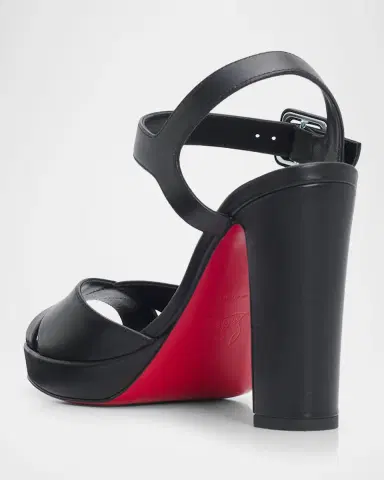 Christian Louboutin 100mm Cora Leather Sandals | Thumbnail 4 Christian Louboutin 100mm Cora Leather Sandals | Thumbnail 4