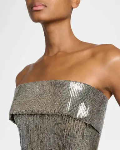 Elie Saab Strapless Gradient Sequined Trumpet Gown | Thumbnail 5 Elie Saab Strapless Gradient Sequined Trumpet Gown | Thumbnail 5
