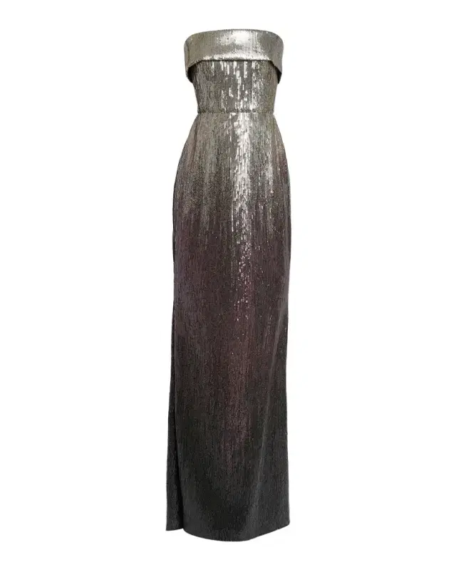 Strapless Gradient Sequined Trumpet Gown Strapless Gradient Sequined Trumpet Gown