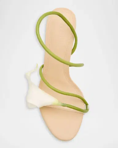 Cult Gaia 110mm Cassidy Floral Leather Sandals | Thumbnail 6 Cult Gaia 110mm Cassidy Floral Leather Sandals | Thumbnail 6