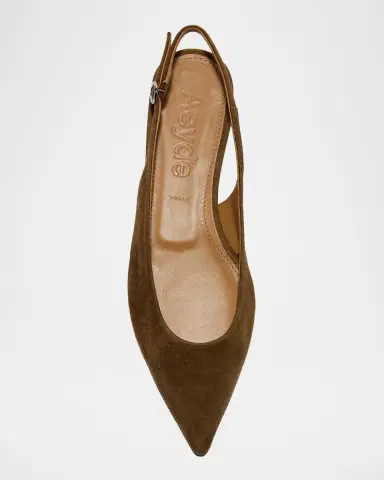 Aeyde Annora Kid Suede Slingback Flats | Thumbnail 3 Aeyde Annora Kid Suede Slingback Flats | Thumbnail 3