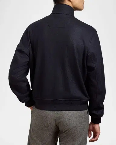 Ralph Lauren Purple Label Men's Felton Cashmere-Blend Flight Jacket | Thumbnail 3 Ralph Lauren Purple Label Men's Felton Cashmere-Blend Flight Jacket | Thumbnail 3