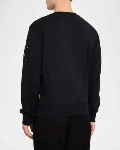 Moose Knuckles Men's Hartsfield Cotton Terry Crewneck Sweater | Thumbnail 3 Moose Knuckles Men's Hartsfield Cotton Terry Crewneck Sweater | Thumbnail 3