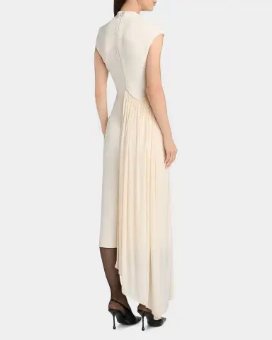 Et Ochs Francis Draped Compact Knit Midi Dress | Thumbnail 3 Et Ochs Francis Draped Compact Knit Midi Dress | Thumbnail 3