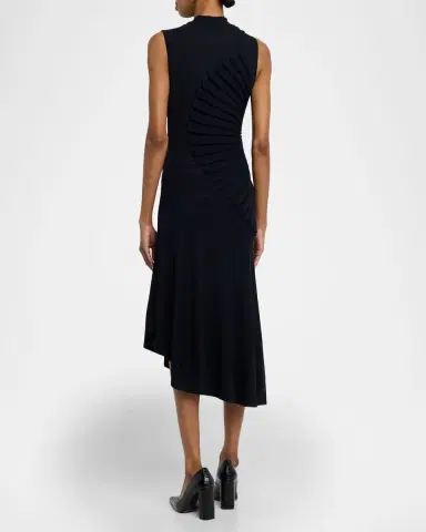 Alaïa Mock-Neck Sculpting Wool Dress | Thumbnail 3 Alaïa Mock-Neck Sculpting Wool Dress | Thumbnail 3