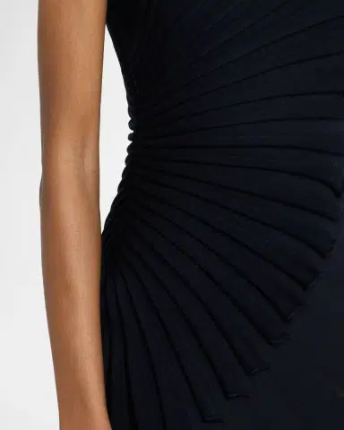 Alaïa Mock-Neck Sculpting Wool Dress | Thumbnail 5 Alaïa Mock-Neck Sculpting Wool Dress | Thumbnail 5