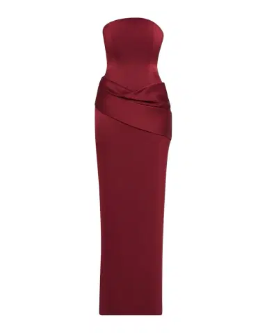 Alex Perry Strapless Corset Draped Column Gown | Thumbnail 1 Alex Perry Strapless Corset Draped Column Gown | Thumbnail 1