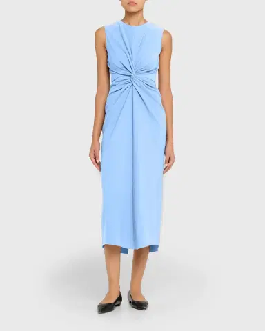 Prabal Gurung Sleeveless Twist-Front Bodycon Midi Dress | Thumbnail 2 Prabal Gurung Sleeveless Twist-Front Bodycon Midi Dress | Thumbnail 2