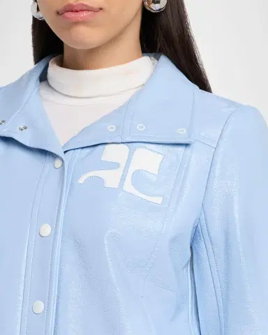 Courrèges Textured Vinyl Crop Jacket | Thumbnail 5 Courrèges Textured Vinyl Crop Jacket | Thumbnail 5