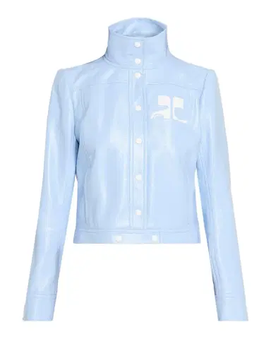 Courrèges Textured Vinyl Crop Jacket | Thumbnail 1 Courrèges Textured Vinyl Crop Jacket | Thumbnail 1