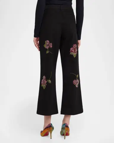 Libertine Primrose Embellished Wide-Leg Crop Pants | Thumbnail 3 Libertine Primrose Embellished Wide-Leg Crop Pants | Thumbnail 3
