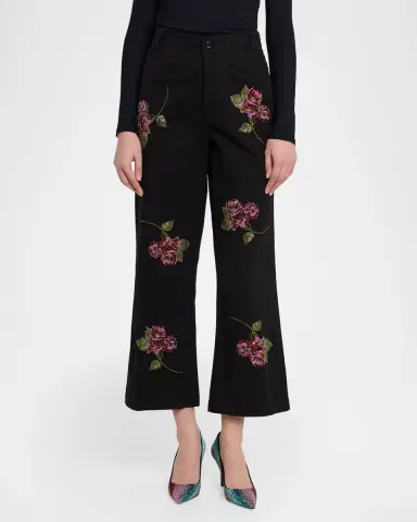 Libertine Primrose Embellished Wide-Leg Crop Pants | Thumbnail 4 Libertine Primrose Embellished Wide-Leg Crop Pants | Thumbnail 4