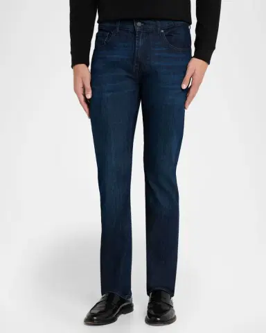 7 For All Mankind Men's The Straight Faded Denim Jeans | Thumbnail 4 7 For All Mankind Men's The Straight Faded Denim Jeans | Thumbnail 4