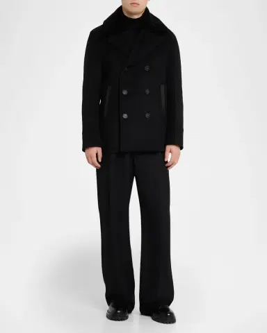 Mackage Men's Cole Wool Double Breasted Jacket | Thumbnail 2 Mackage Men's Cole Wool Double Breasted Jacket | Thumbnail 2