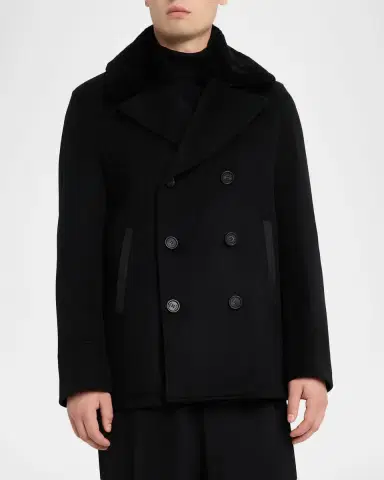 Mackage Men's Cole Wool Double Breasted Jacket | Thumbnail 4 Mackage Men's Cole Wool Double Breasted Jacket | Thumbnail 4