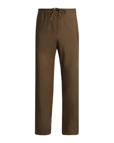 The Row Men's Ari Wool Wide-Leg Drawstring Pants | Thumbnail 1 The Row Men's Ari Wool Wide-Leg Drawstring Pants | Thumbnail 1