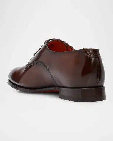Santoni Men's Leather Derby Shoes | Thumbnail 4 Santoni Men's Leather Derby Shoes | Thumbnail 4