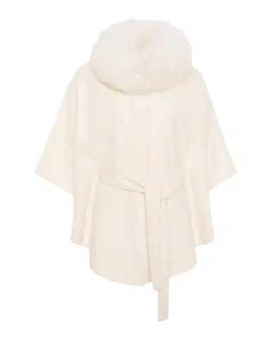 Gorski Select Wool Belted Cape with Select Lamb Collar | Thumbnail 1 Gorski Select Wool Belted Cape with Select Lamb Collar | Thumbnail 1