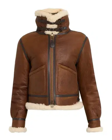 Polo Ralph Lauren Leather-Trim Shearling Aviator Jacket | Thumbnail 1 Polo Ralph Lauren Leather-Trim Shearling Aviator Jacket | Thumbnail 1