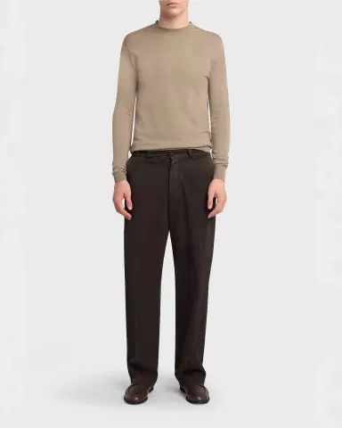 The Row Men's Ottis Cotton and Cashmere Straight-Leg Chino Pants | Thumbnail 2 The Row Men's Ottis Cotton and Cashmere Straight-Leg Chino Pants | Thumbnail 2