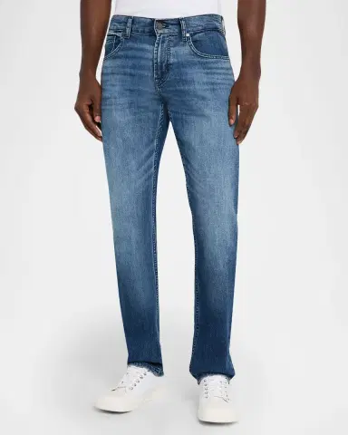 7 For All Mankind Men's The Straight Faded Denim Jeans | Thumbnail 4 7 For All Mankind Men's The Straight Faded Denim Jeans | Thumbnail 4