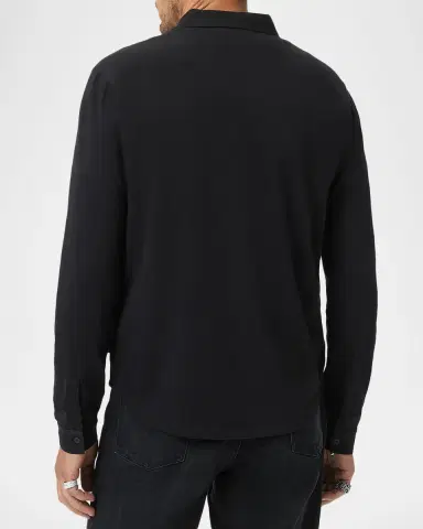 JOHN VARVATOS Men's Gareth Organic Cotton Button-Down Shirt | Thumbnail 3 JOHN VARVATOS Men's Gareth Organic Cotton Button-Down Shirt | Thumbnail 3
