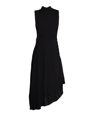 Alaïa Mock-Neck Sculpting Wool Dress | Thumbnail 1 Alaïa Mock-Neck Sculpting Wool Dress | Thumbnail 1