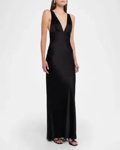 Nili Lotan Bionca Empire-Waist Sleeveless Silk Bias Maxi Dress | Thumbnail 4 Nili Lotan Bionca Empire-Waist Sleeveless Silk Bias Maxi Dress | Thumbnail 4