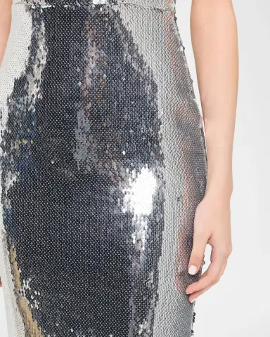 Alex Perry Sleeveless Sequined Column Singlet Gown | Thumbnail 5 Alex Perry Sleeveless Sequined Column Singlet Gown | Thumbnail 5