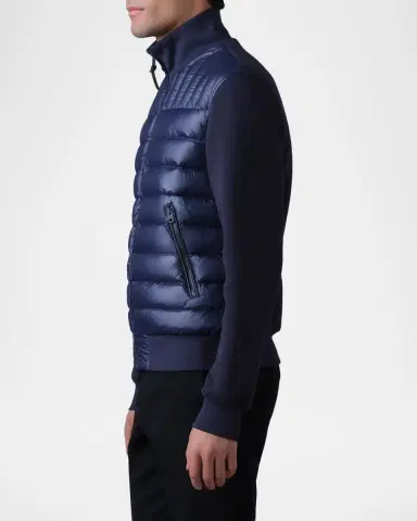 Mackage Men's Collin-R Down Mixed Media Bomber Jacket | Thumbnail 4 Mackage Men's Collin-R Down Mixed Media Bomber Jacket | Thumbnail 4